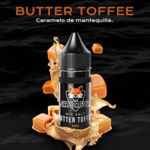 Vaporfox Salt Nicotine 30ml 35mg Butter Toffee