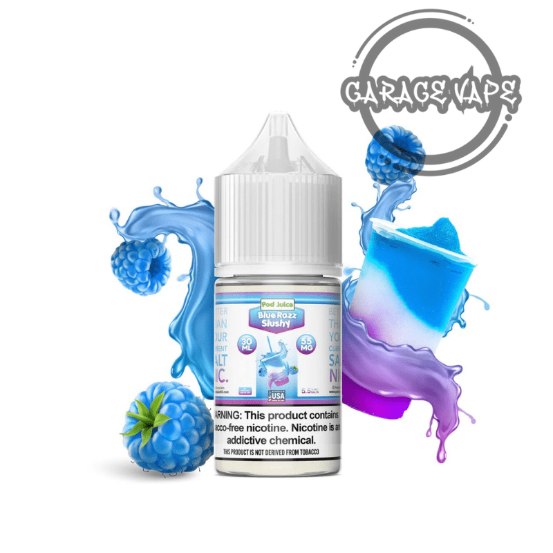 Pod Juice Salt 30ml x 20mg Blue Razz Slushy